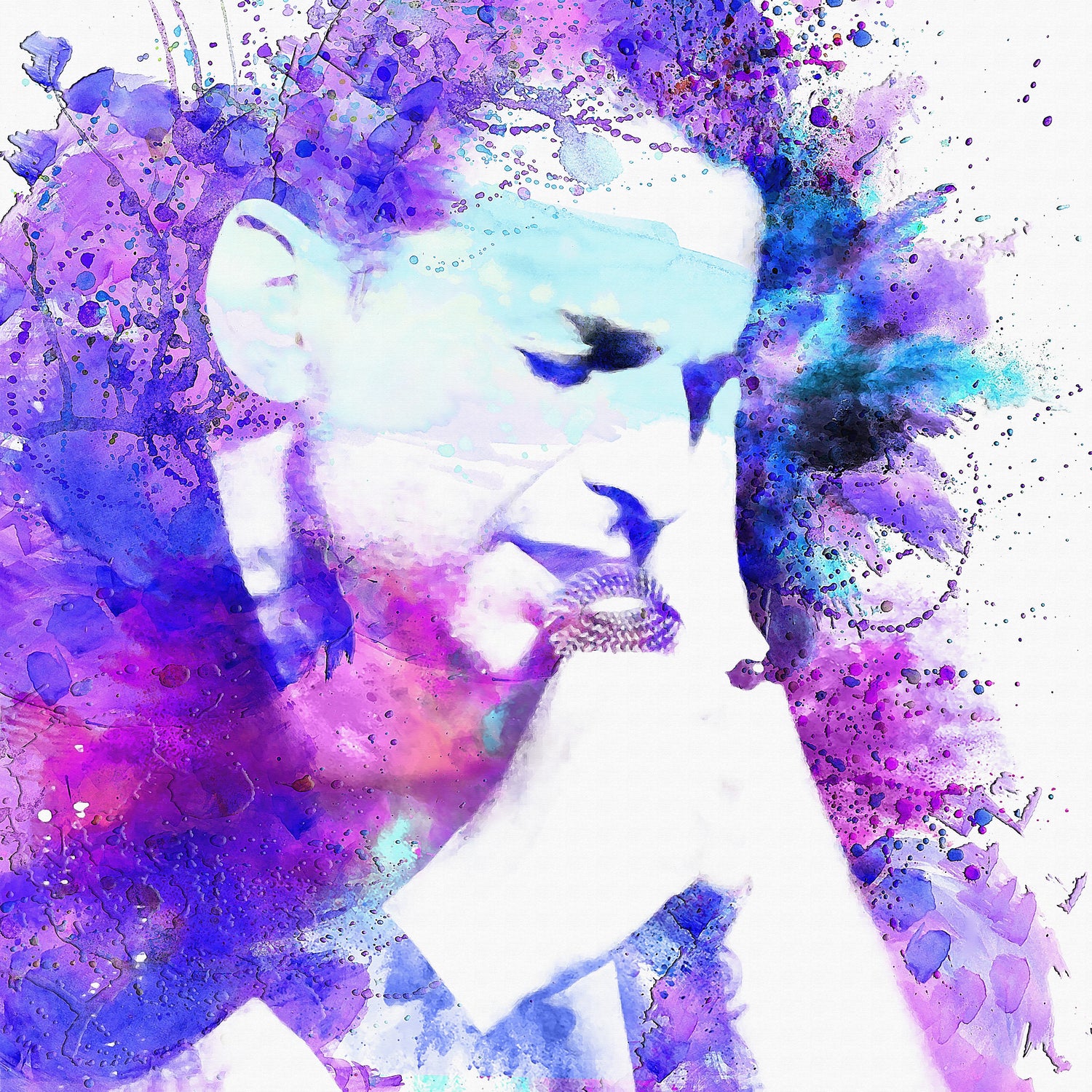 Dave Gahan by DARIA GRACHEVA on GIANT ART - fuchsia digital painting