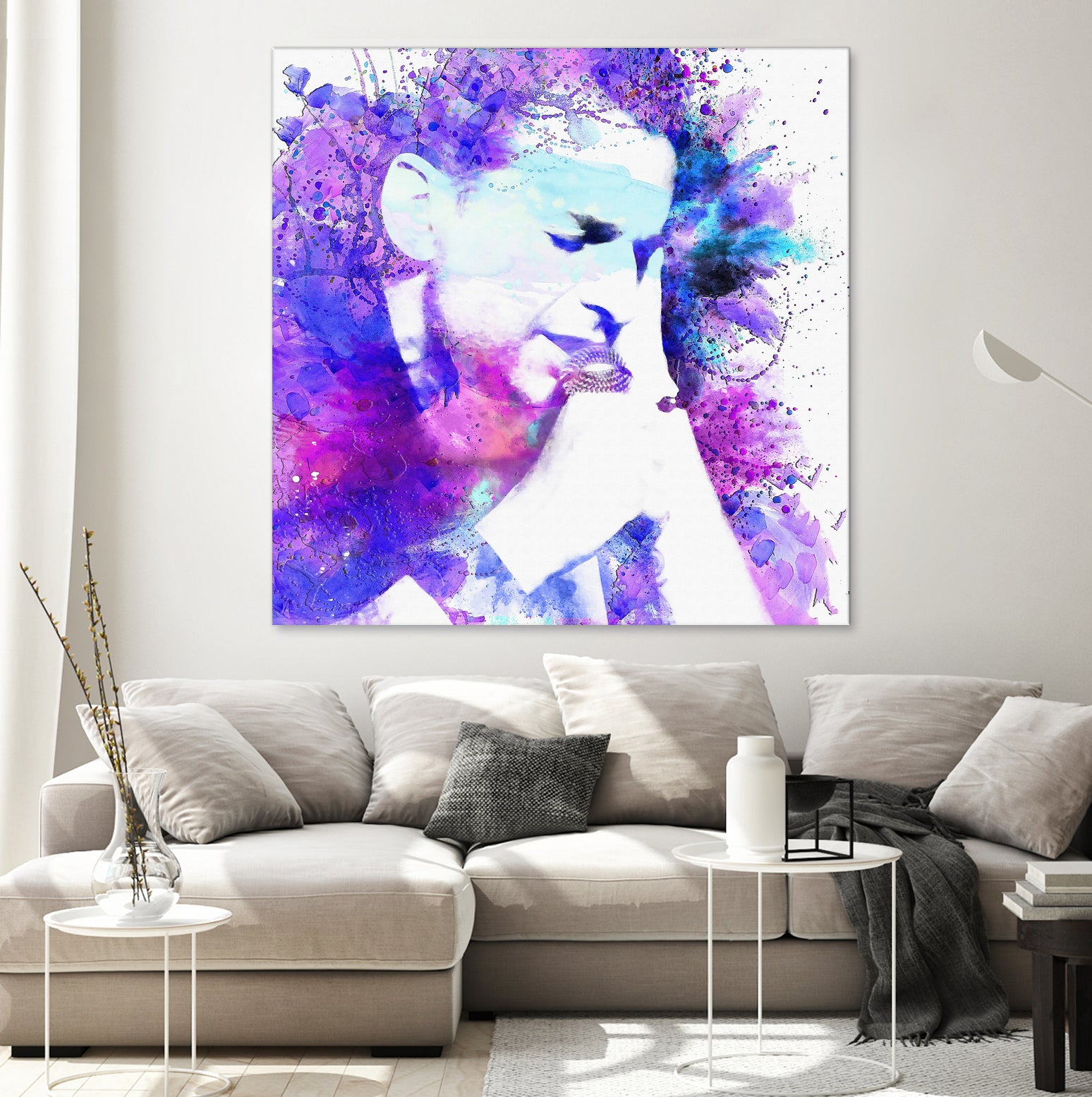 Dave Gahan by DARIA GRACHEVA on GIANT ART - fuchsia digital painting