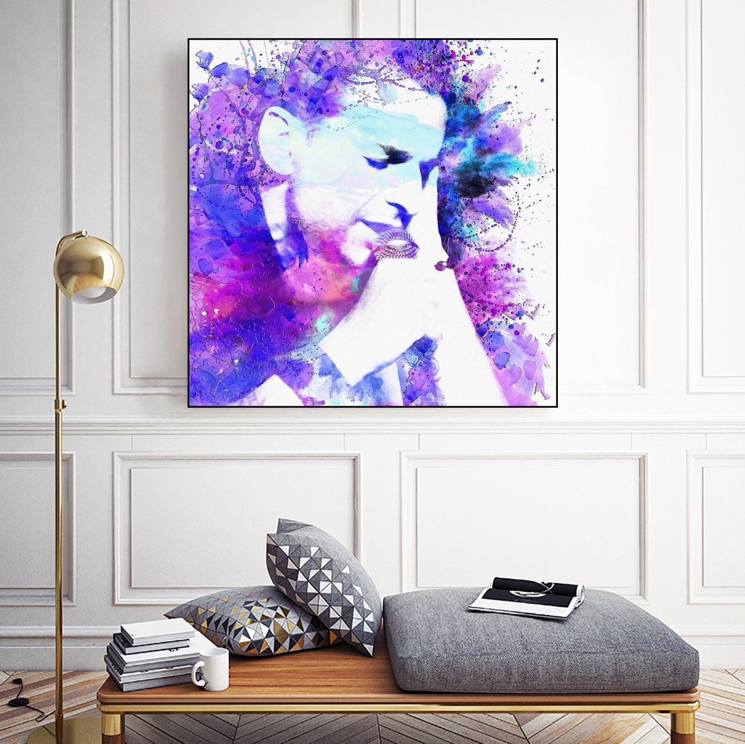 Dave Gahan by DARIA GRACHEVA on GIANT ART - fuchsia digital painting