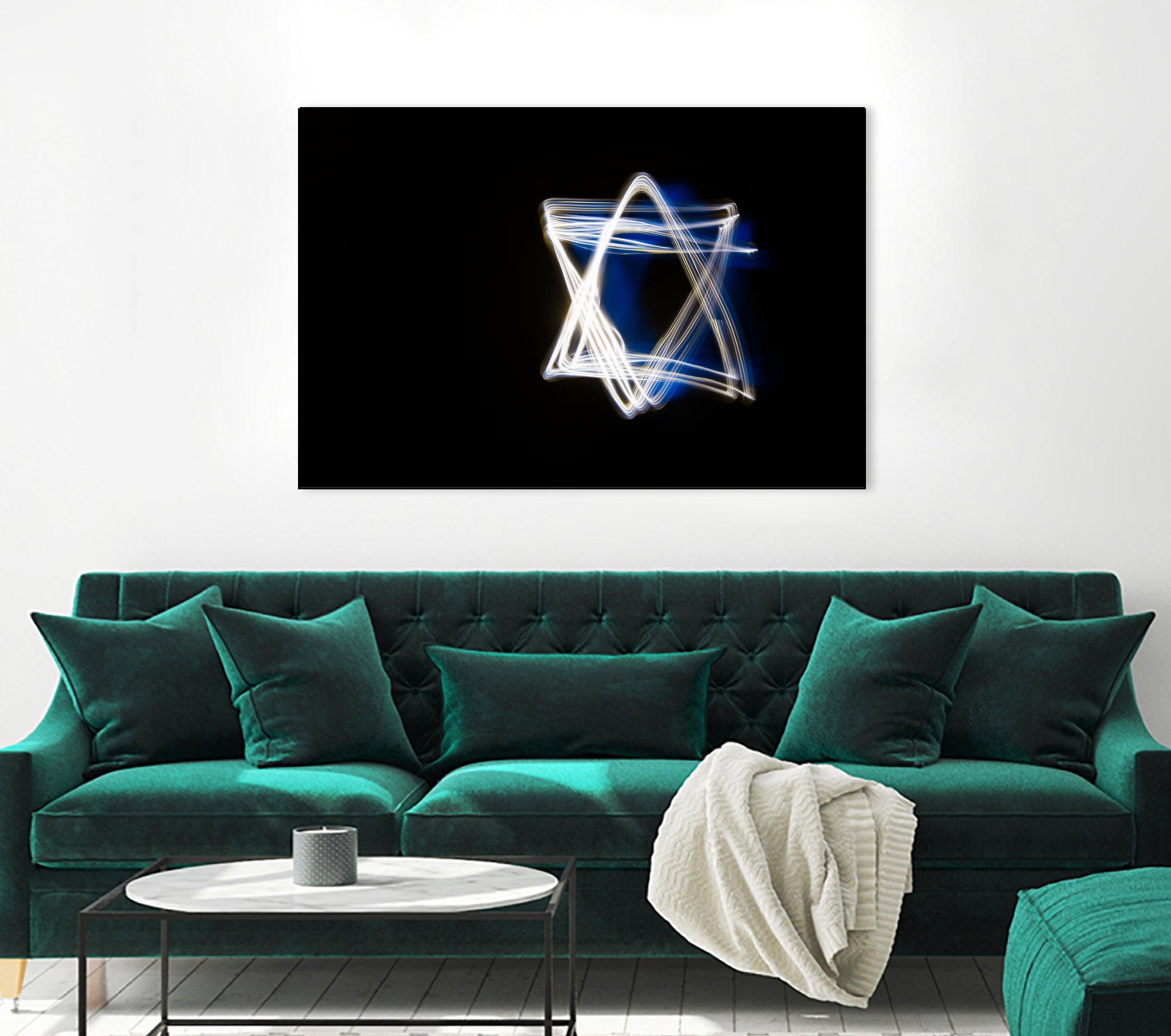 Shield of David by Maor Winetrob on GIANT ART - blue processing/programming