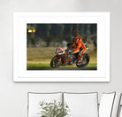 Motorcycle lover by jerome peloso on GIANT ART - orange digital painting