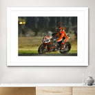 Motorcycle lover by jerome peloso on GIANT ART - orange digital painting