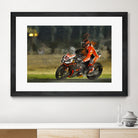 Motorcycle lover by jerome peloso on GIANT ART - orange digital painting