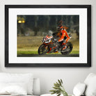 Motorcycle lover by jerome peloso on GIANT ART - orange digital painting