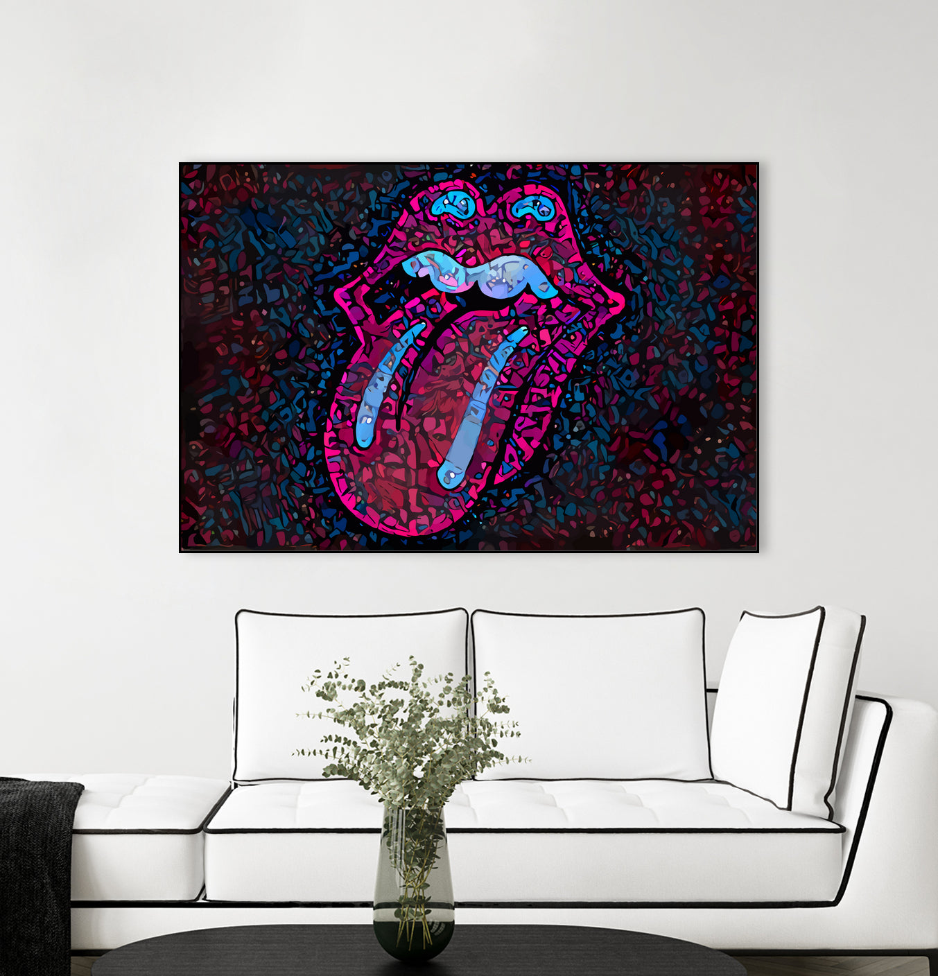 Rolling Sweet Mouth by Christian Velazquez on GIANT ART - pink digital painting