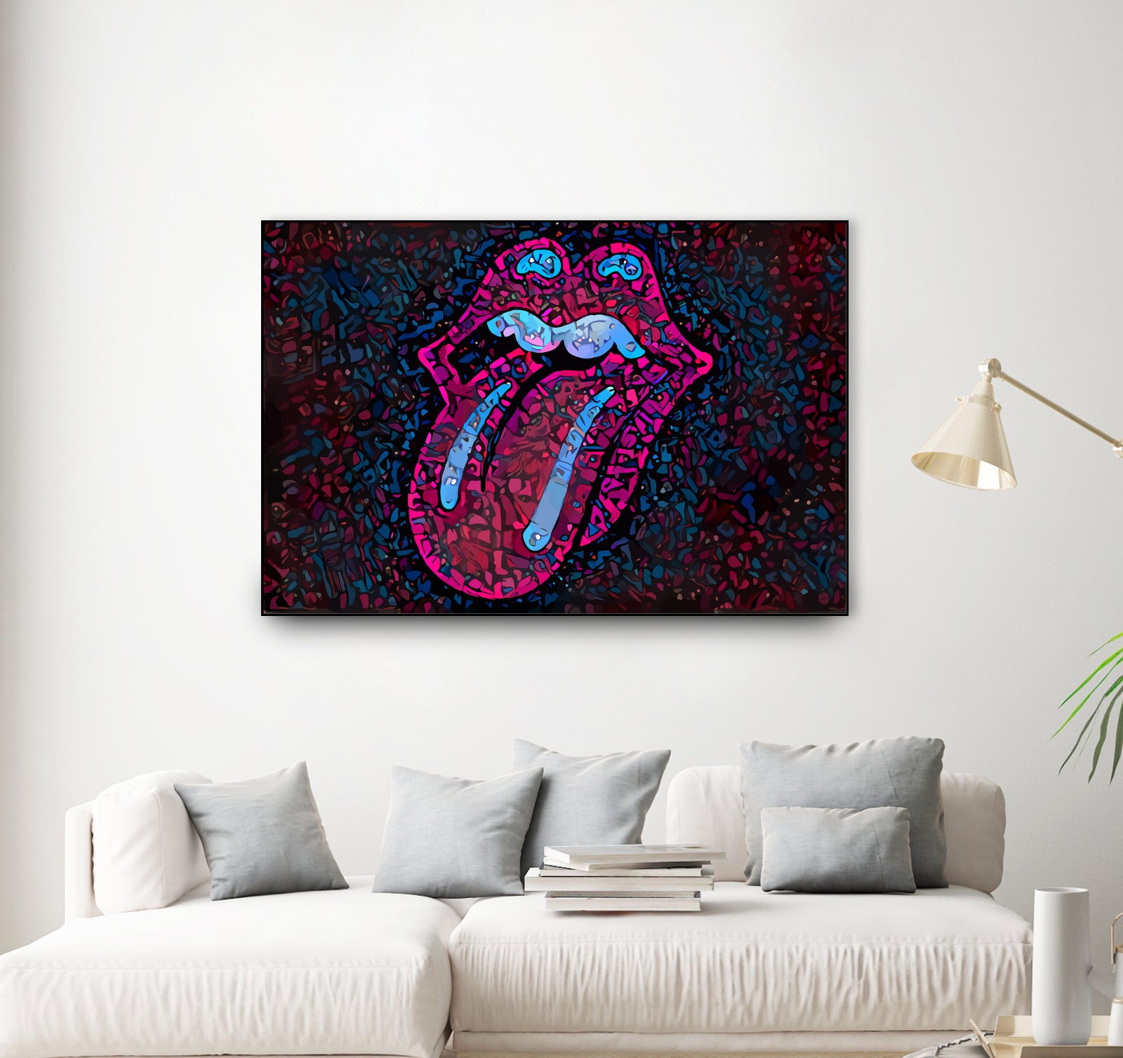 Rolling Sweet Mouth by Christian Velazquez on GIANT ART - pink digital painting