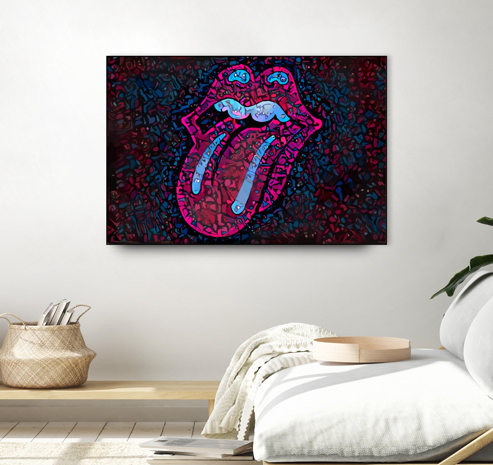 Rolling Sweet Mouth by Christian Velazquez on GIANT ART - pink digital painting