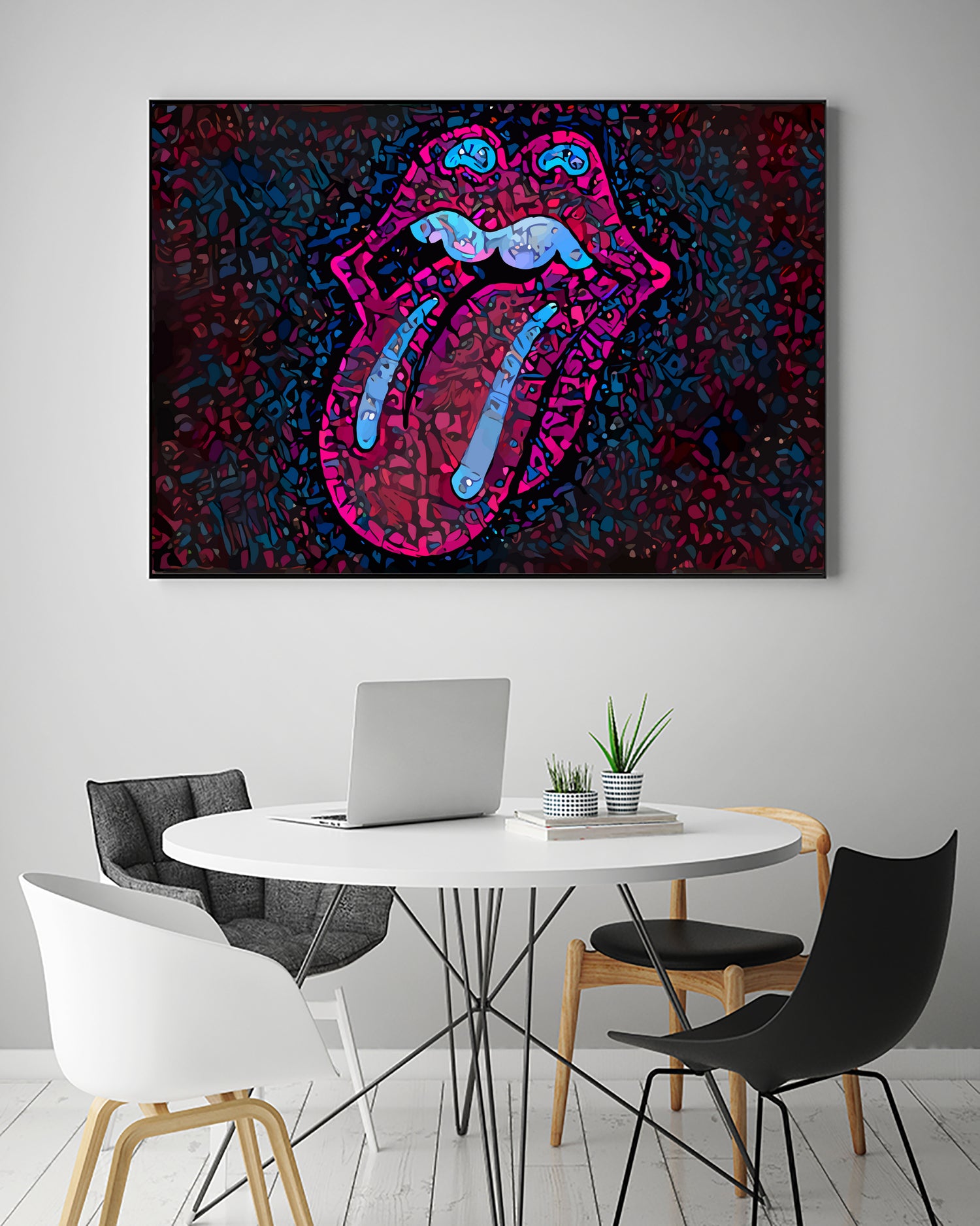 Rolling Sweet Mouth by Christian Velazquez on GIANT ART - pink digital painting