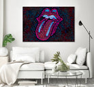 Rolling Sweet Mouth by Christian Velazquez on GIANT ART - pink digital painting