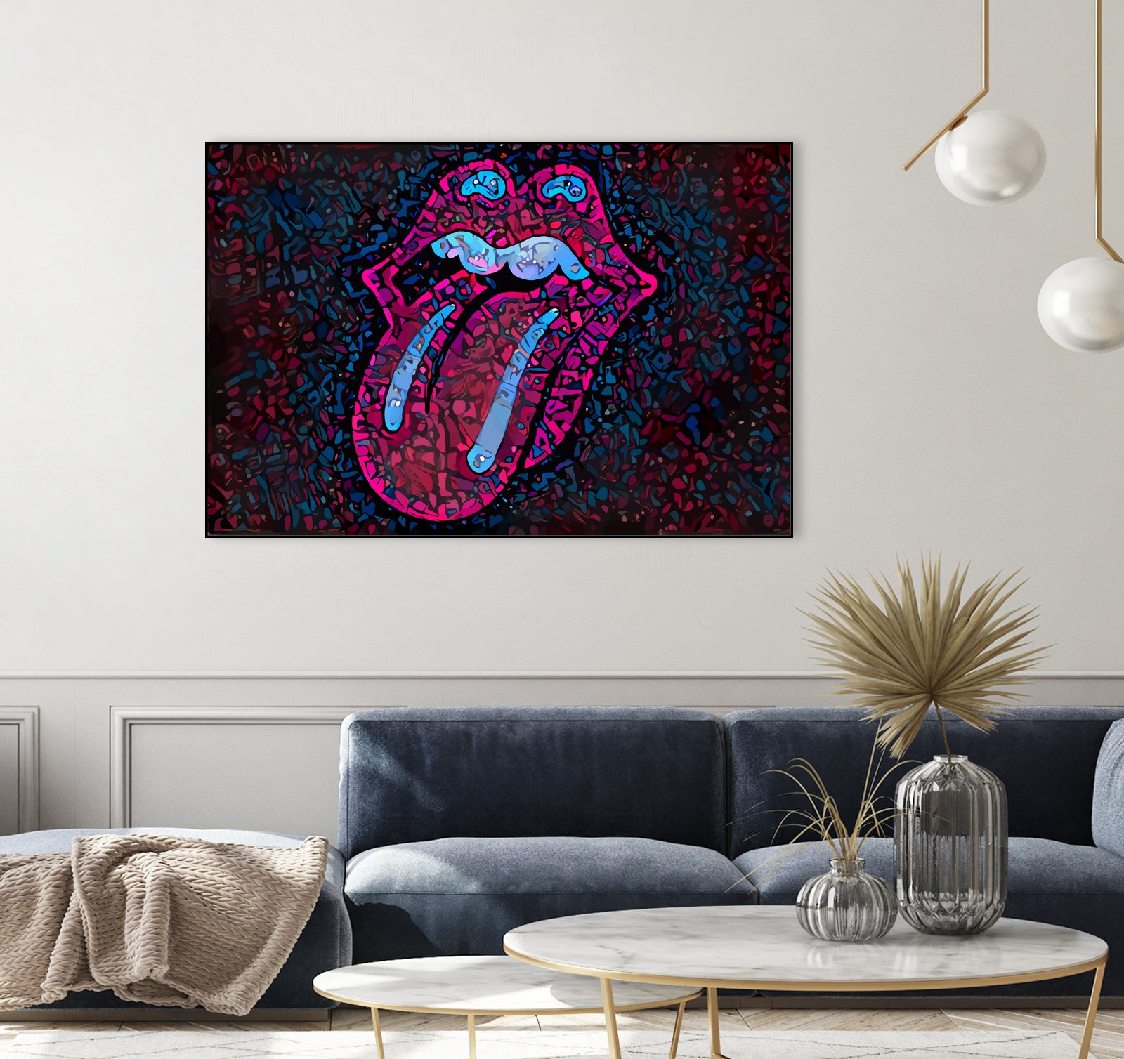 Rolling Sweet Mouth by Christian Velazquez on GIANT ART - pink digital painting