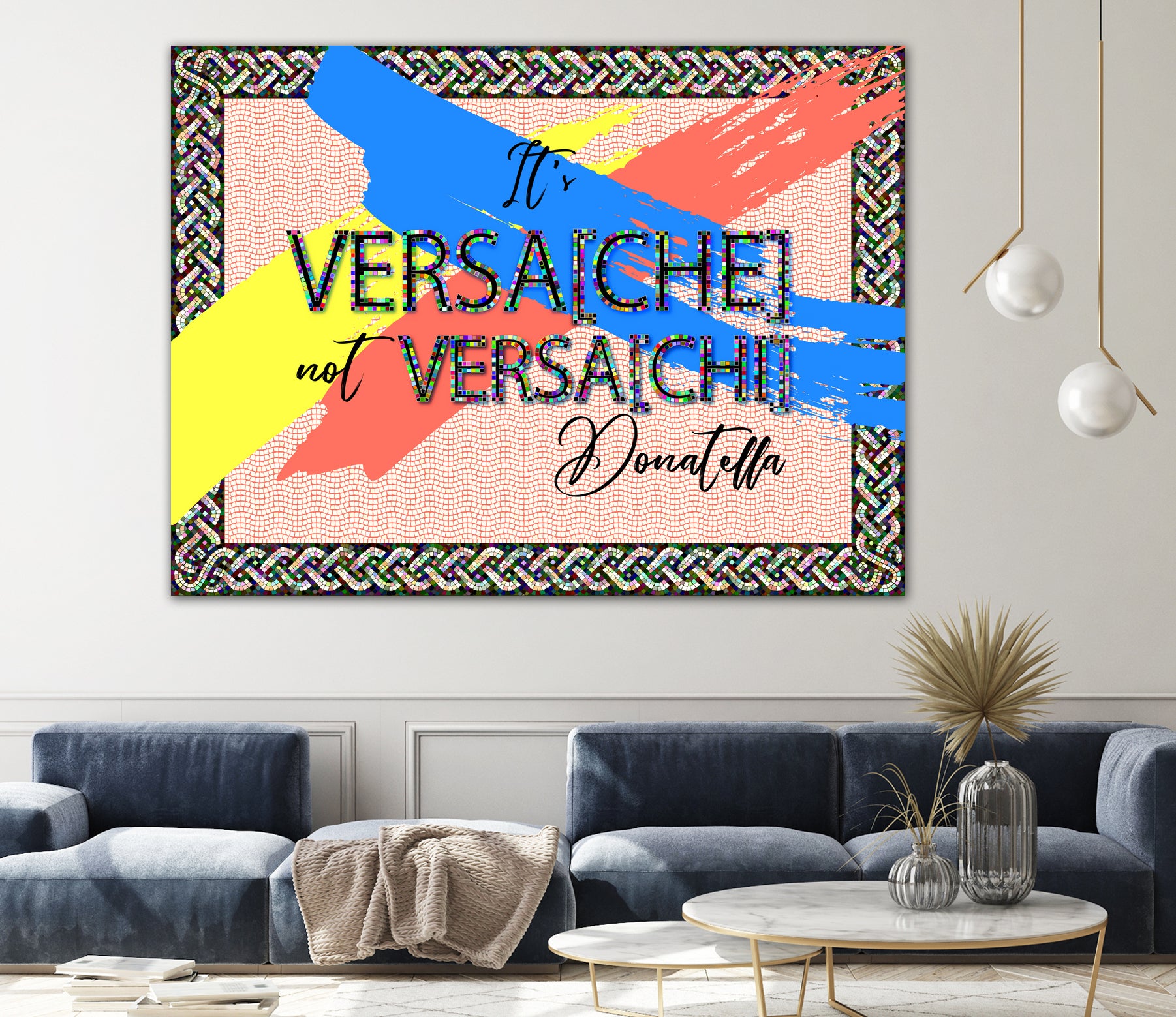 It's Versace not Versaci by Oksana Pinchuk on GIANT ART - orange digital painting