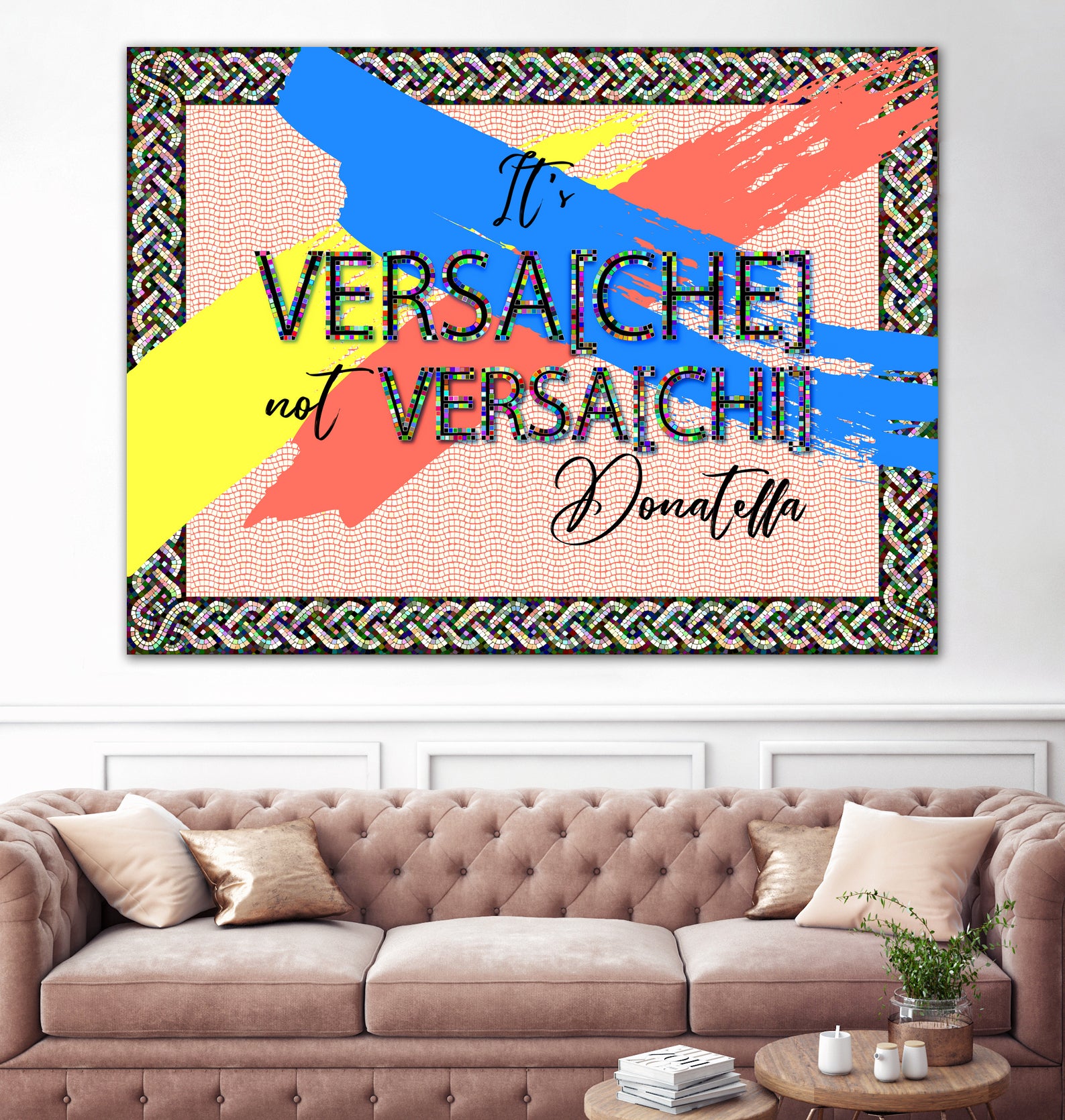 It's Versace not Versaci by Oksana Pinchuk on GIANT ART - orange digital painting