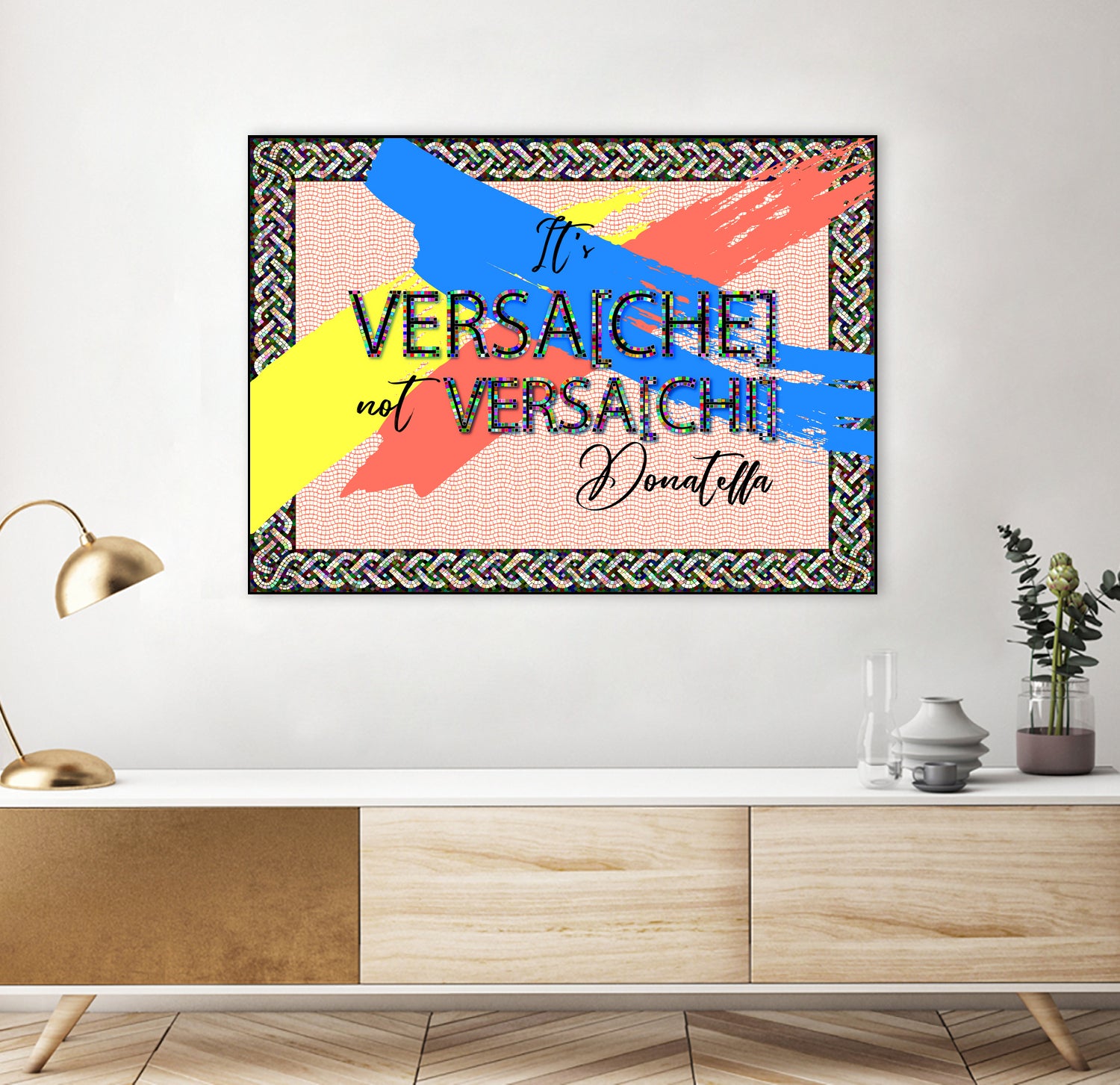 It's Versace not Versaci by Oksana Pinchuk on GIANT ART - orange digital painting