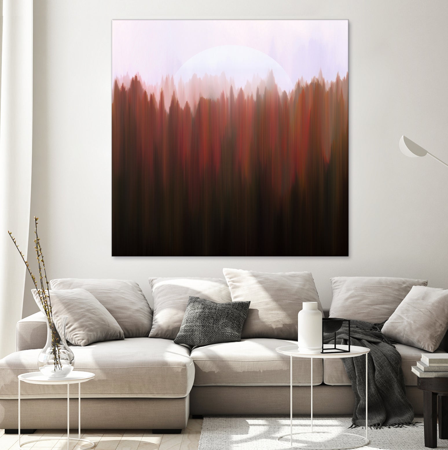 Forest Moon by Robin Willems on GIANT ART - red digital painting