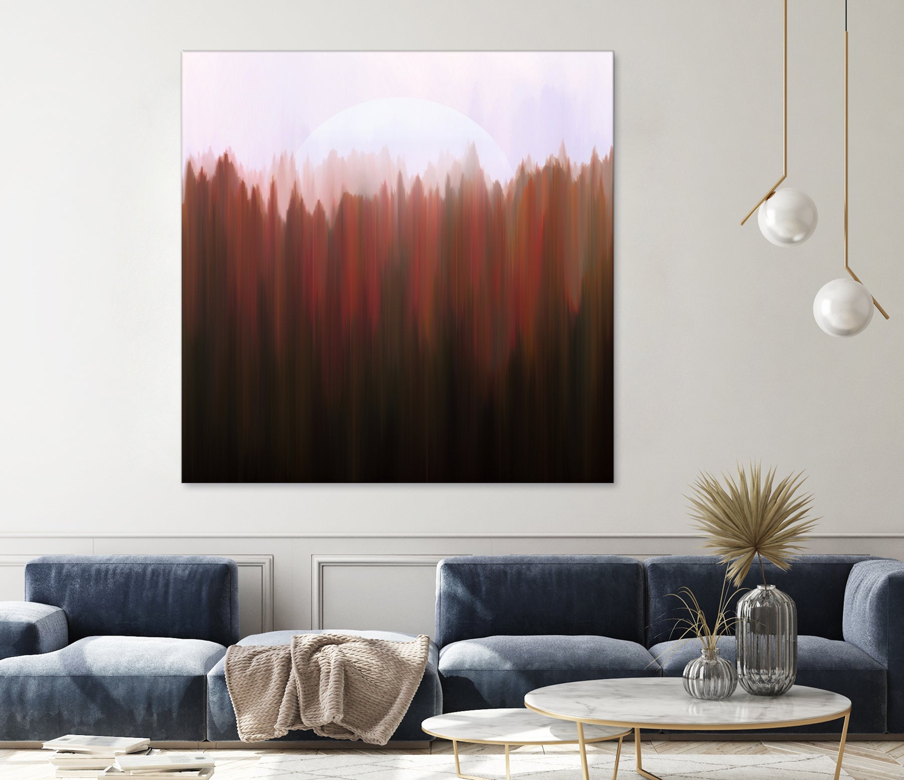 Forest Moon by Robin Willems on GIANT ART - red digital painting