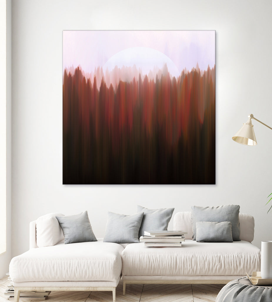 Forest Moon by Robin Willems on GIANT ART - red digital painting