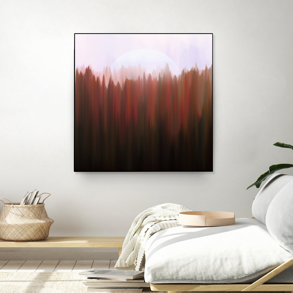 Forest Moon by Robin Willems on GIANT ART - red digital painting