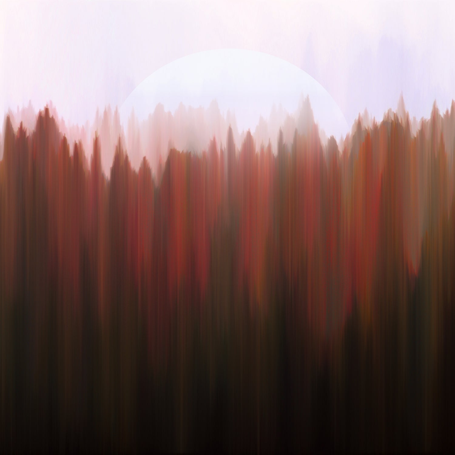 Forest Moon by Robin Willems on GIANT ART - red digital painting