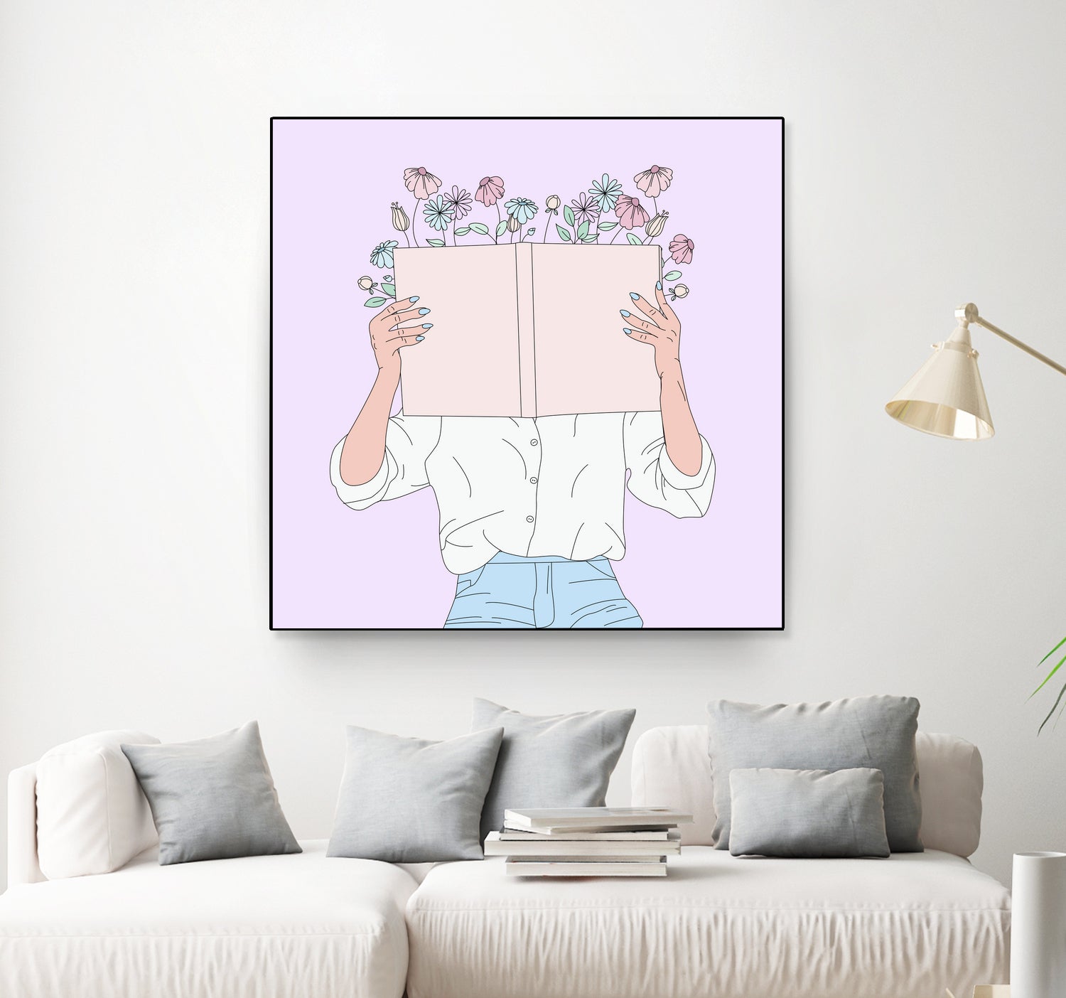 Read All About It by Natalie Label on GIANT ART - fuchsia digital painting