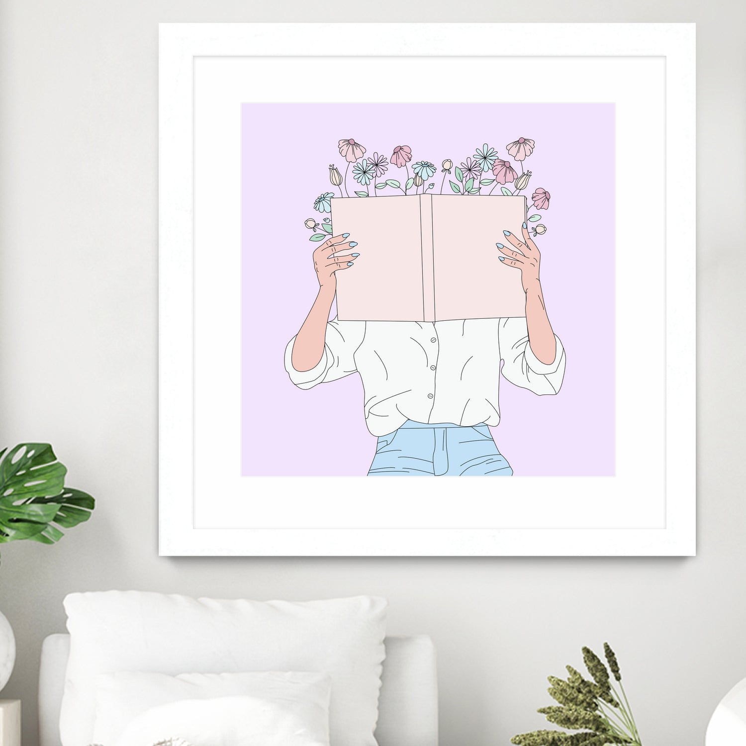 Read All About It by Natalie Label on GIANT ART - fuchsia digital painting