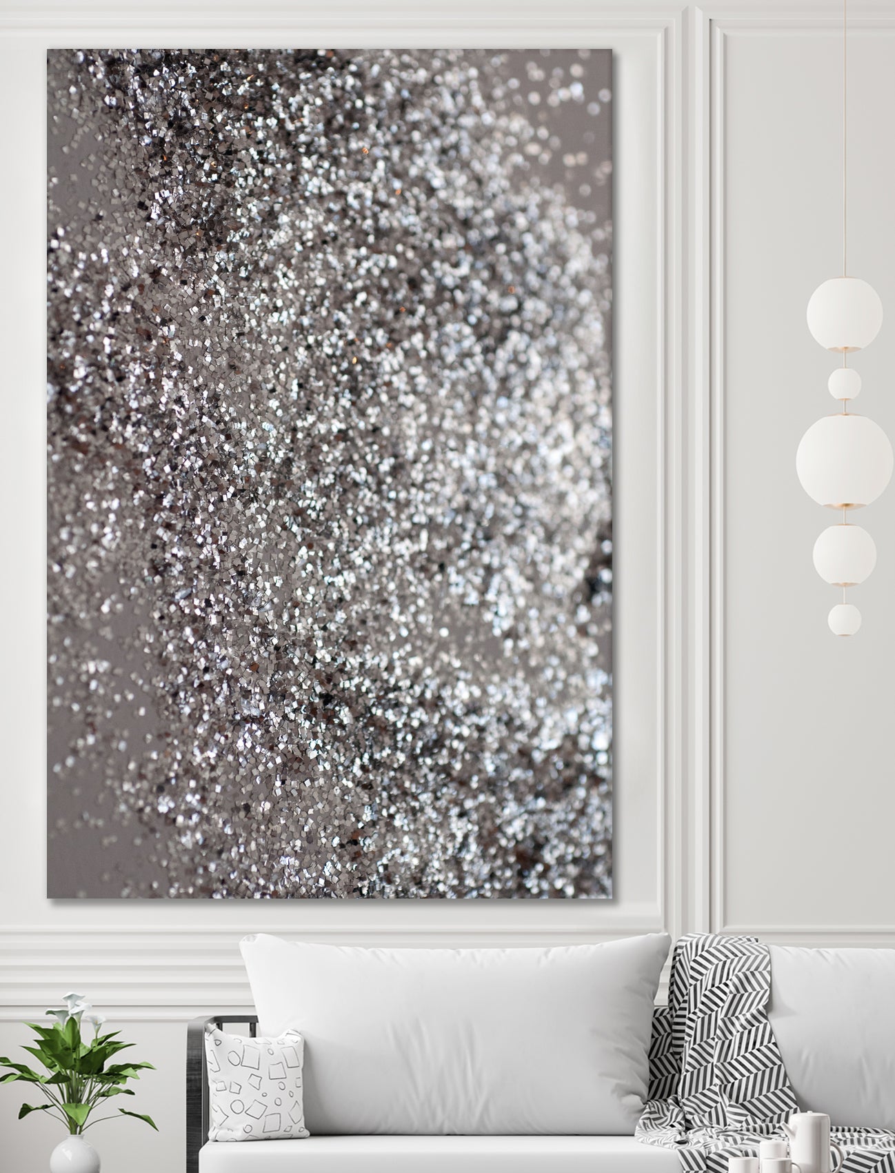 Sparkling SILVER Lady Glitter #1 #decor #art by Anita & Bella Jantz on GIANT ART - gray photo manipulation