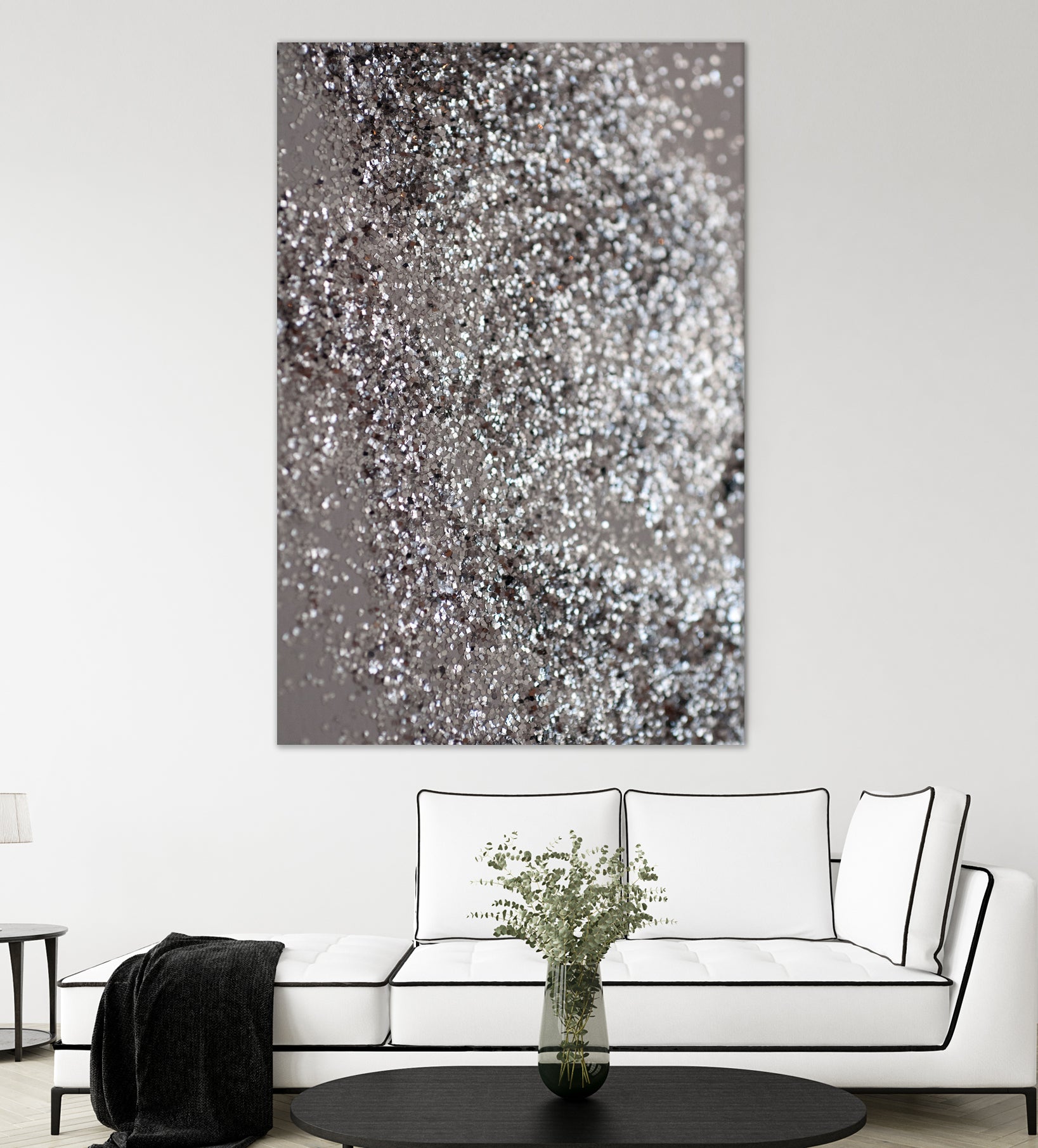 Sparkling SILVER Lady Glitter #1 #decor #art by Anita & Bella Jantz on GIANT ART - gray photo manipulation