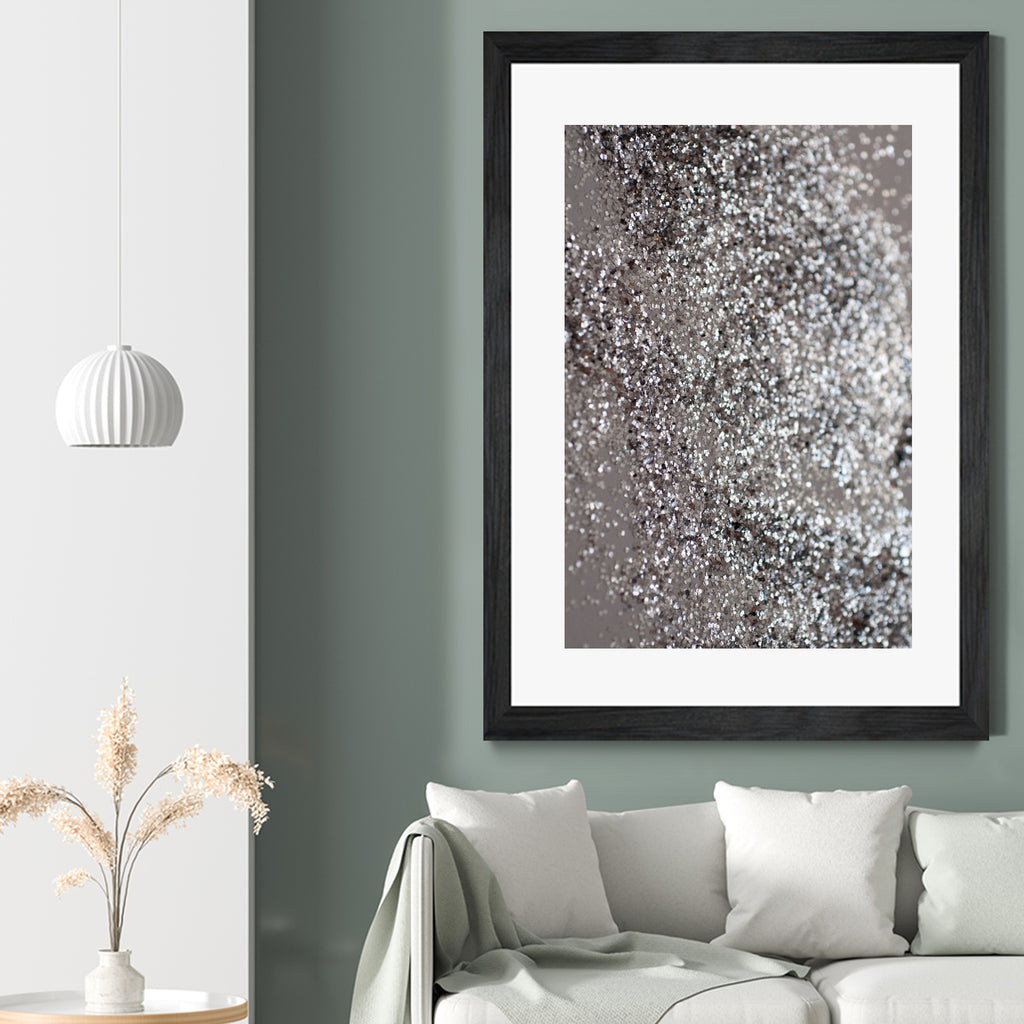 Sparkling SILVER Lady Glitter #1 #decor #art by Anita & Bella Jantz on GIANT ART - gray photo manipulation