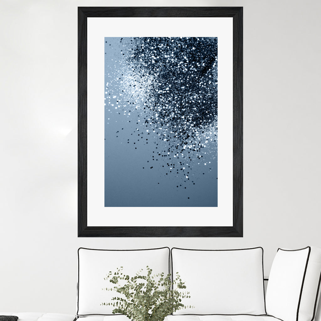 Sparkling Blue Lady Glitter #2 #shiny #decor #art by Anita & Bella Jantz on GIANT ART - blue photo manipulation