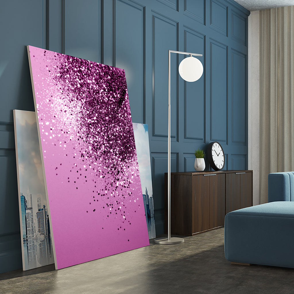 Sparkling Pink Lady Glitter #1 #shiny #decor #art by Anita & Bella Jantz on GIANT ART - pink photo manipulation