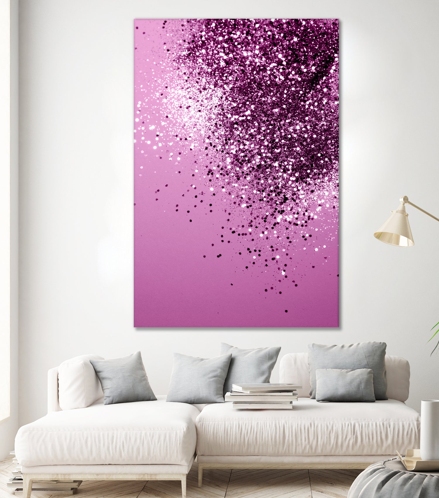 Sparkling Pink Lady Glitter #1 #shiny #decor #art by Anita & Bella Jantz on GIANT ART - pink photo manipulation