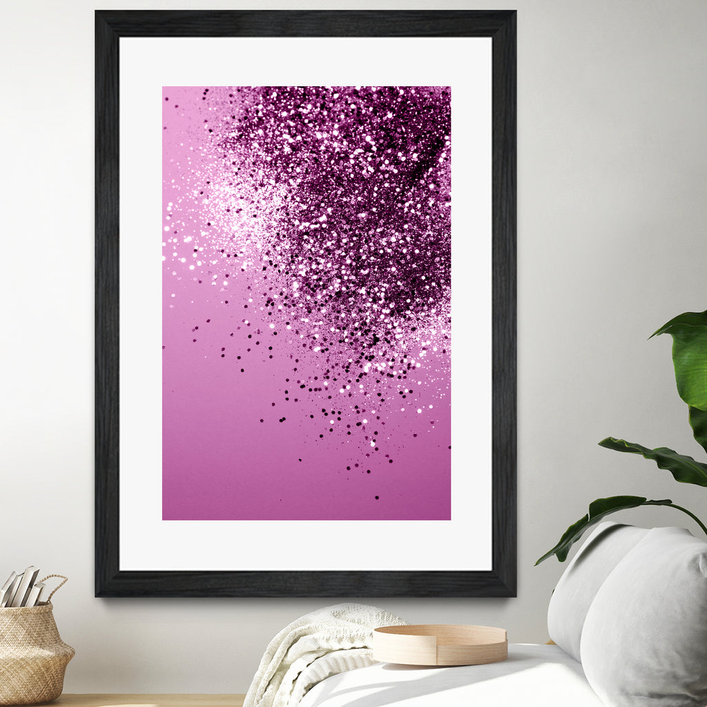 Sparkling Pink Lady Glitter #1 #shiny #decor #art by Anita & Bella Jantz on GIANT ART - pink photo manipulation