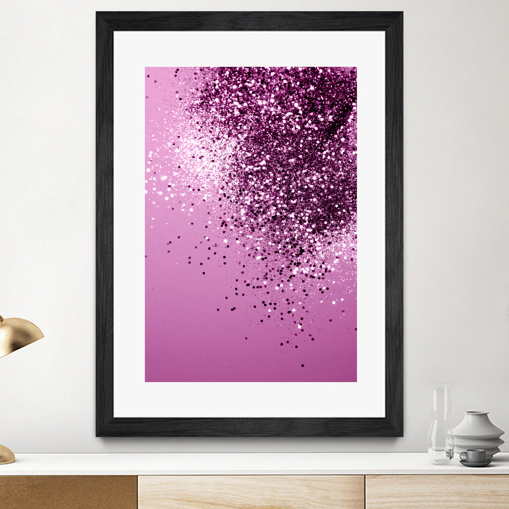 Sparkling Pink Lady Glitter #1 #shiny #decor #art by Anita & Bella Jantz on GIANT ART - pink photo manipulation