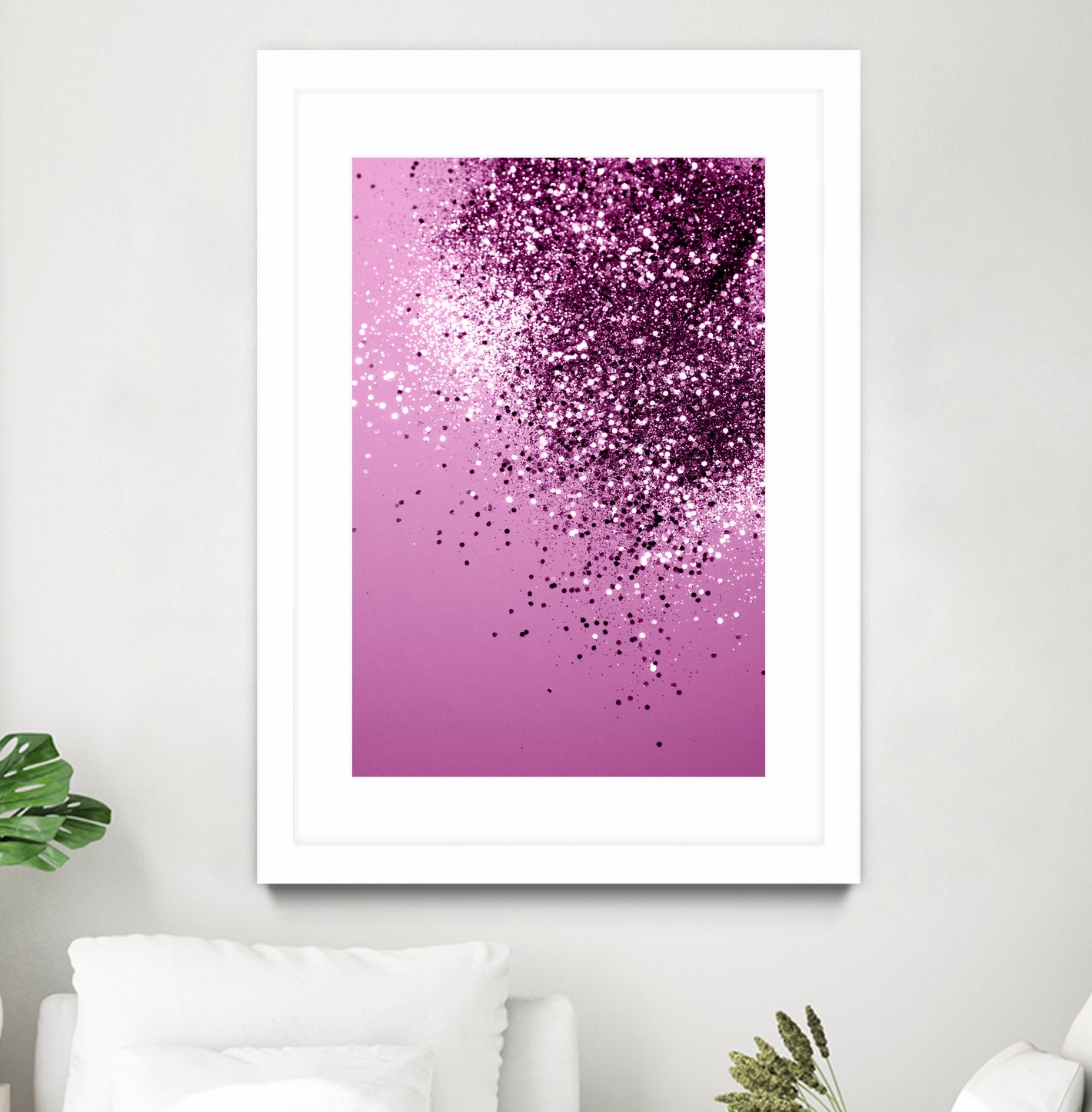 Sparkling Pink Lady Glitter #1 #shiny #decor #art by Anita & Bella Jantz on GIANT ART - pink photo manipulation