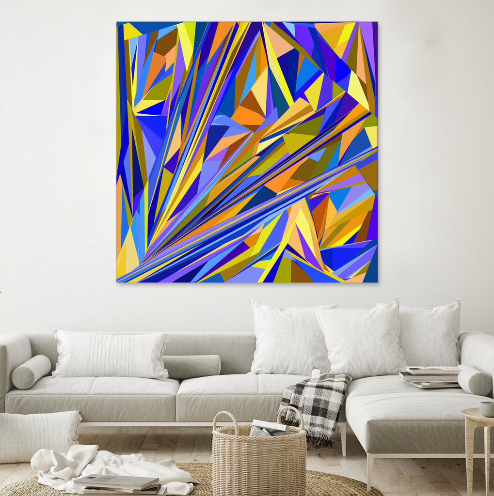 Kandinsky geometry by Dmitry Chernov on GIANT ART - orange digital drawing