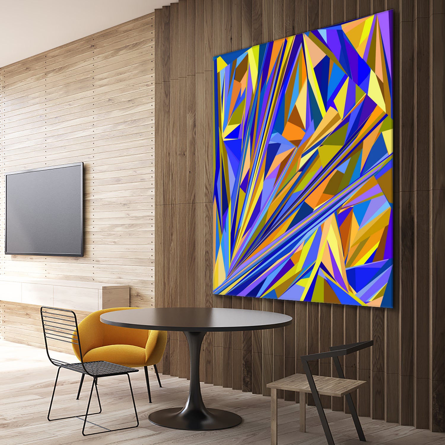 Kandinsky geometry by Dmitry Chernov on GIANT ART - orange digital drawing