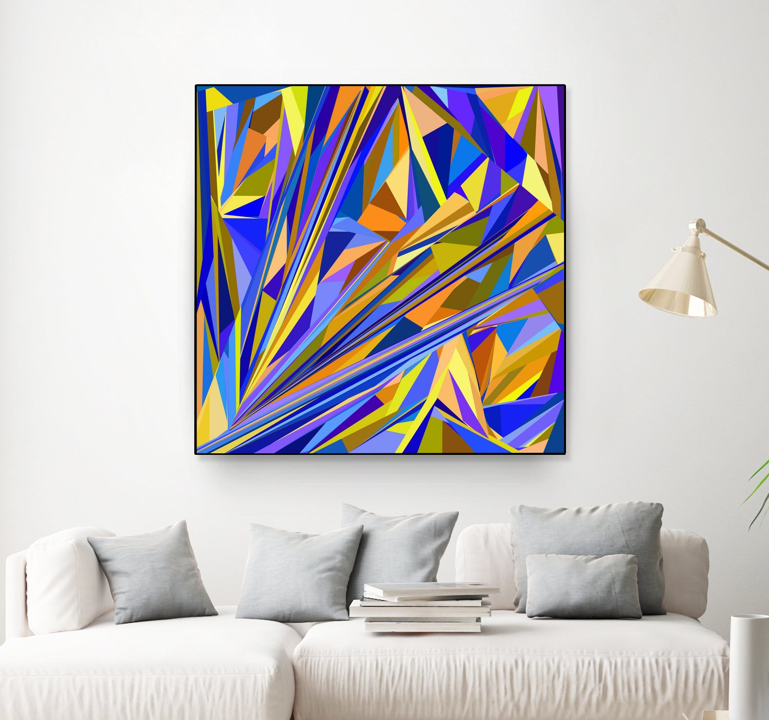 Kandinsky geometry by Dmitry Chernov on GIANT ART - orange digital drawing