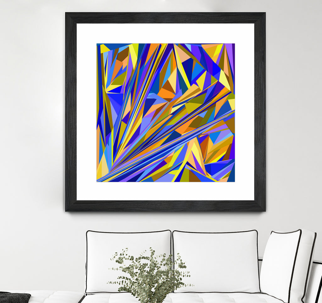 Kandinsky geometry by Dmitry Chernov on GIANT ART - orange digital drawing