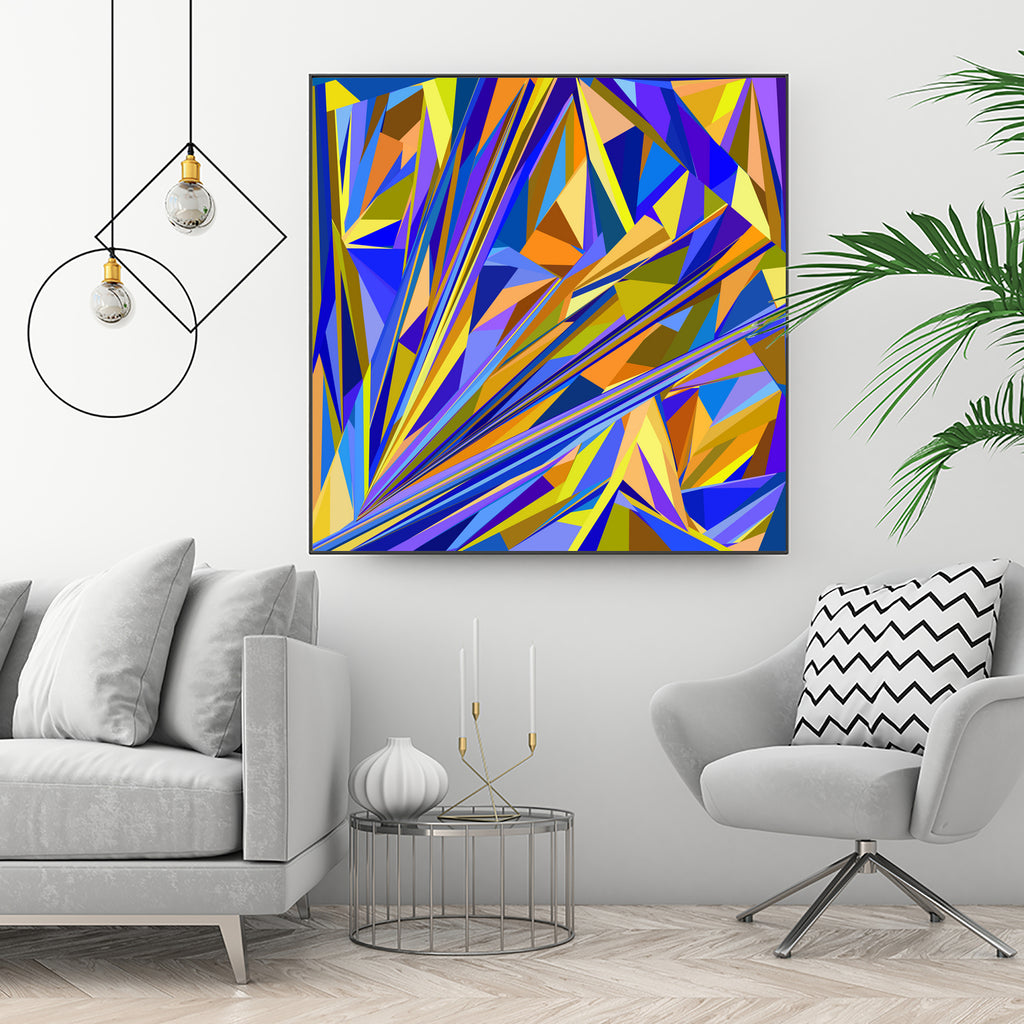 Kandinsky geometry by Dmitry Chernov on GIANT ART - orange digital drawing