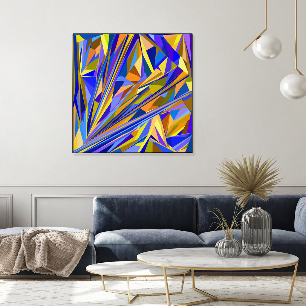 Kandinsky geometry by Dmitry Chernov on GIANT ART - orange digital drawing