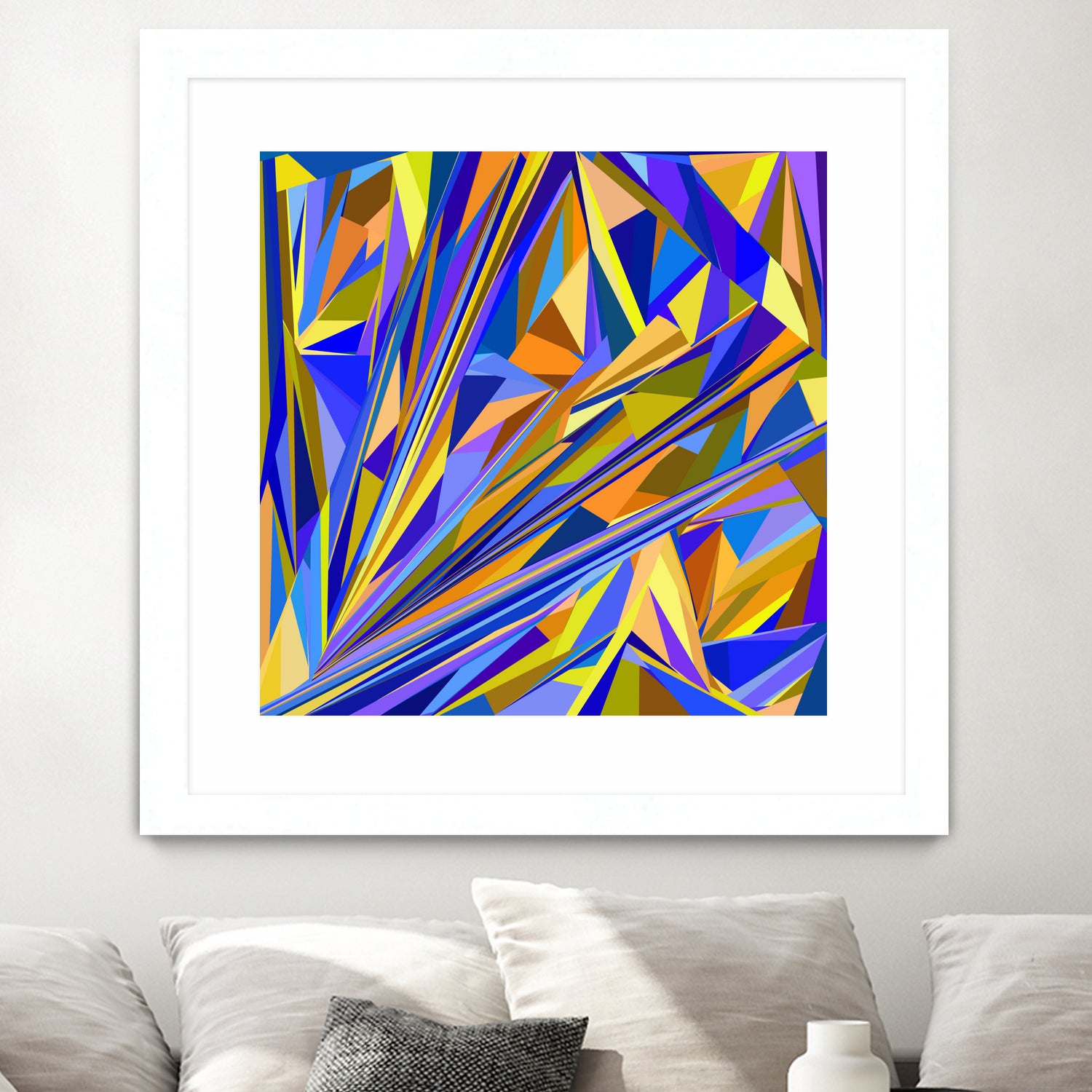 Kandinsky geometry by Dmitry Chernov on GIANT ART - orange digital drawing