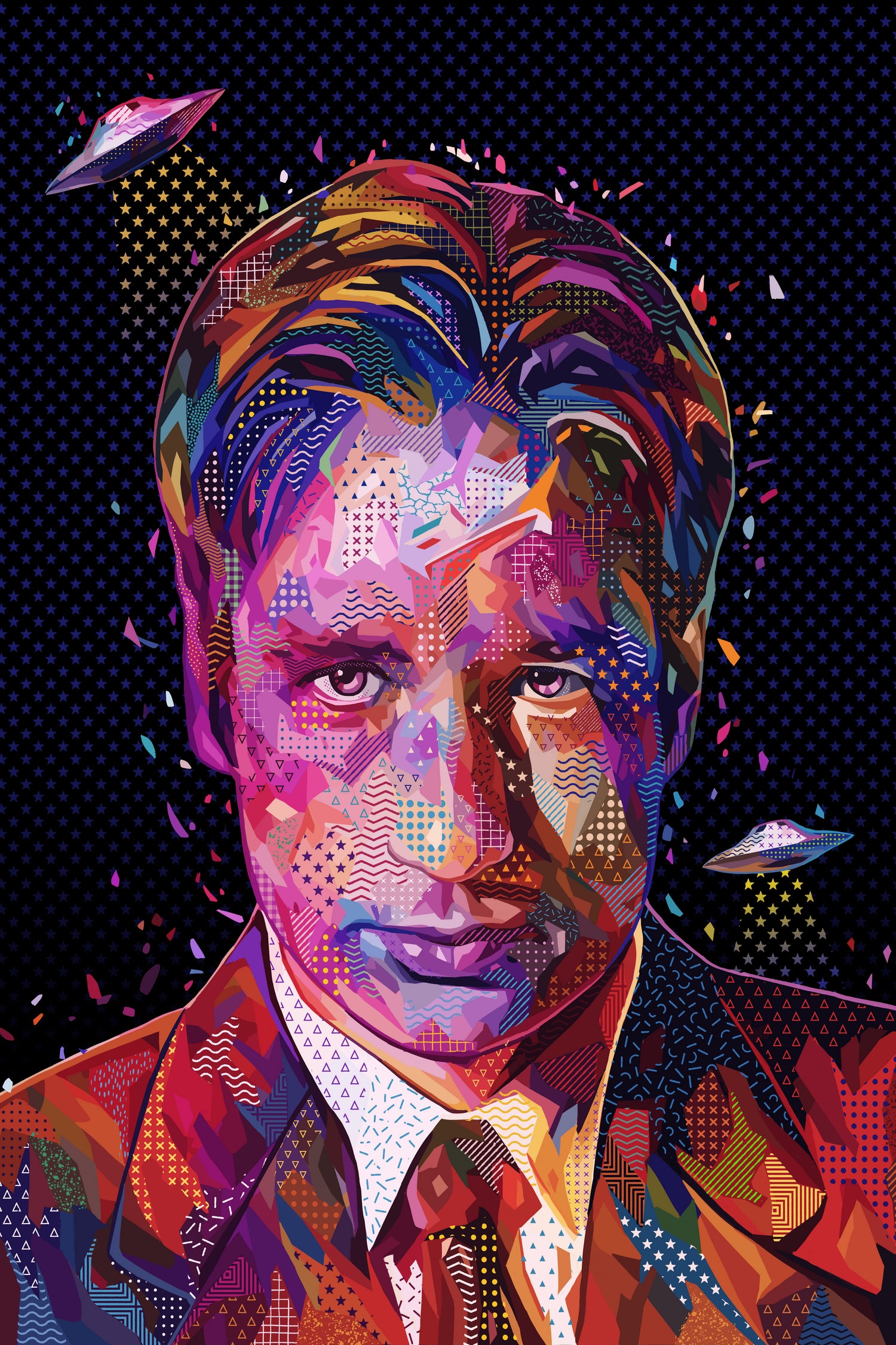 PoP Fox Mulder by Alessandro Pautasso on GIANT ART - black digital painting