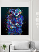 Pop Daft Punk by Alessandro Pautasso on GIANT ART - black digital painting