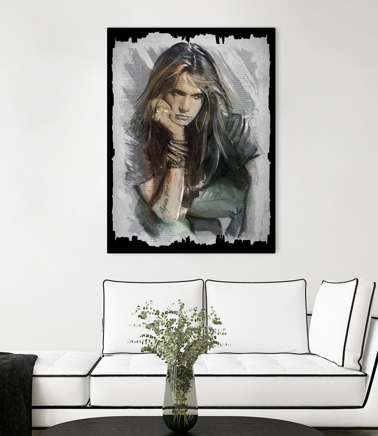 Sebastian Bach - Skid Row by Claudio Tosi on GIANT ART - blue digital painting