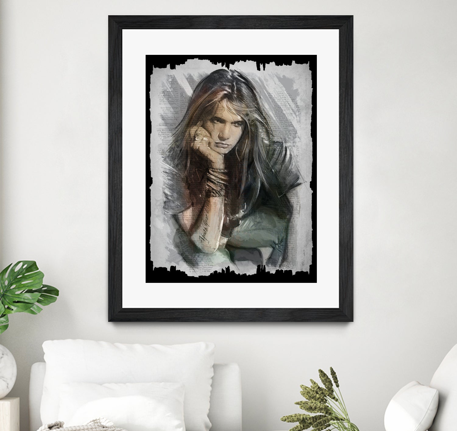 Sebastian Bach - Skid Row by Claudio Tosi on GIANT ART - blue digital painting