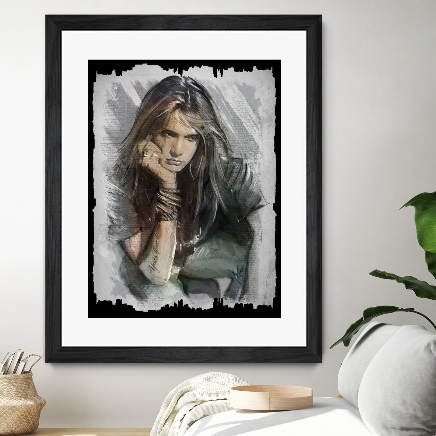 Sebastian Bach - Skid Row by Claudio Tosi on GIANT ART - blue digital painting