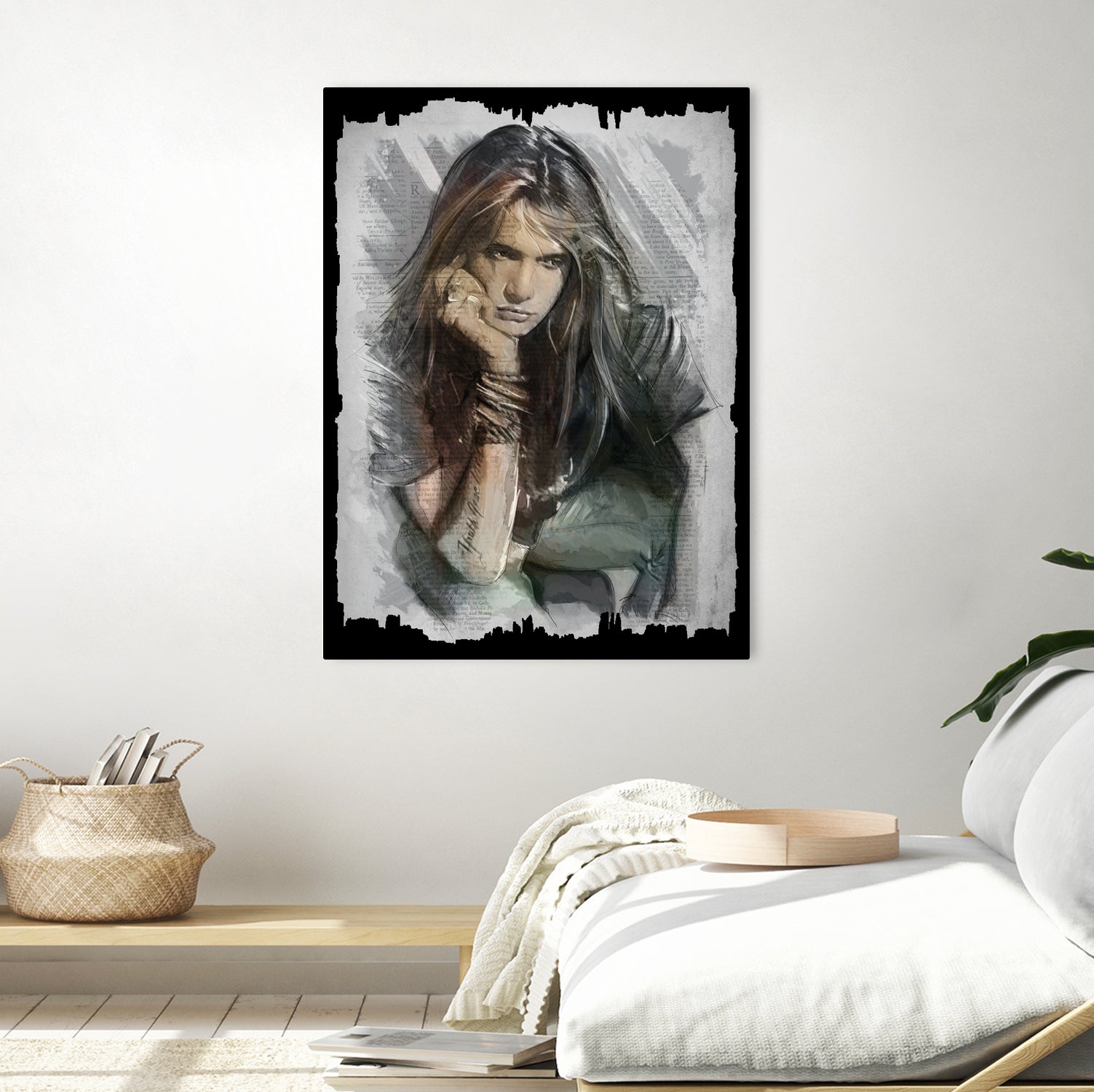 Sebastian Bach - Skid Row by Claudio Tosi on GIANT ART - blue digital painting