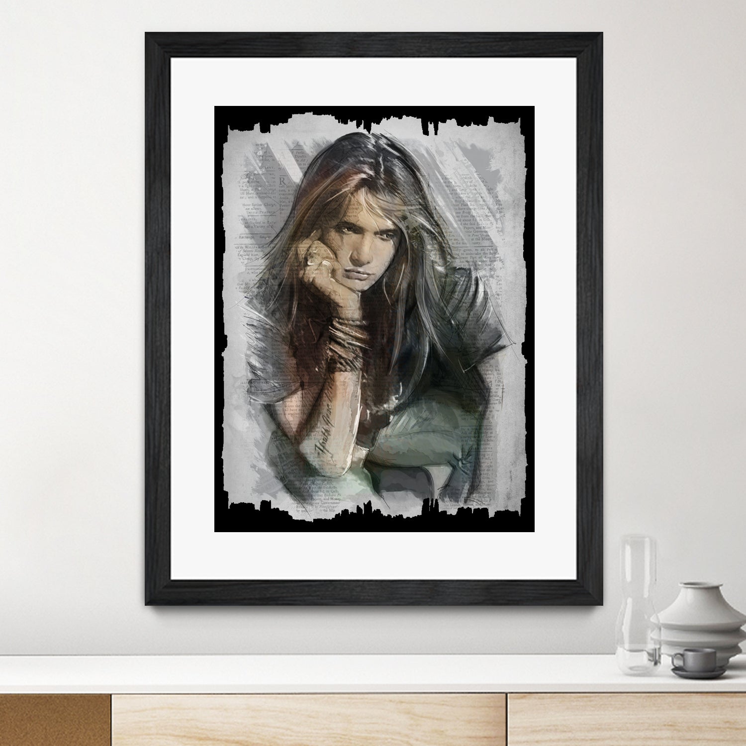 Sebastian Bach - Skid Row by Claudio Tosi on GIANT ART - blue digital painting