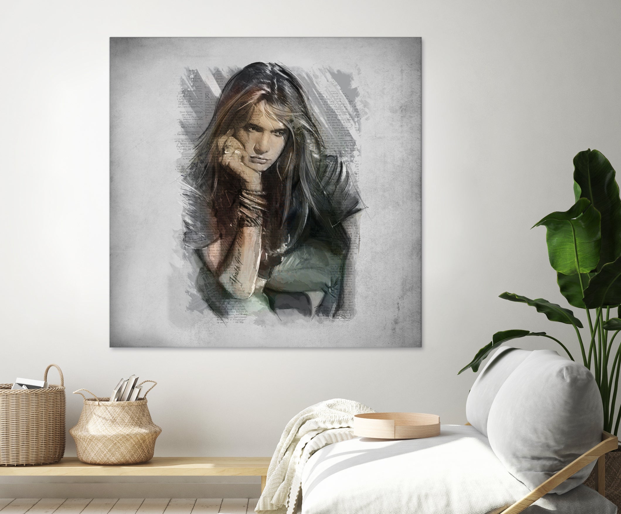 Sebastian Bach - Skid Row by Claudio Tosi on GIANT ART - blue digital painting