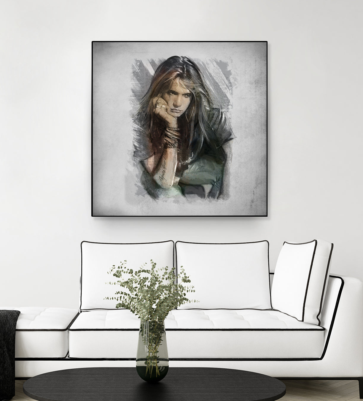 Sebastian Bach - Skid Row by Claudio Tosi on GIANT ART - blue digital painting