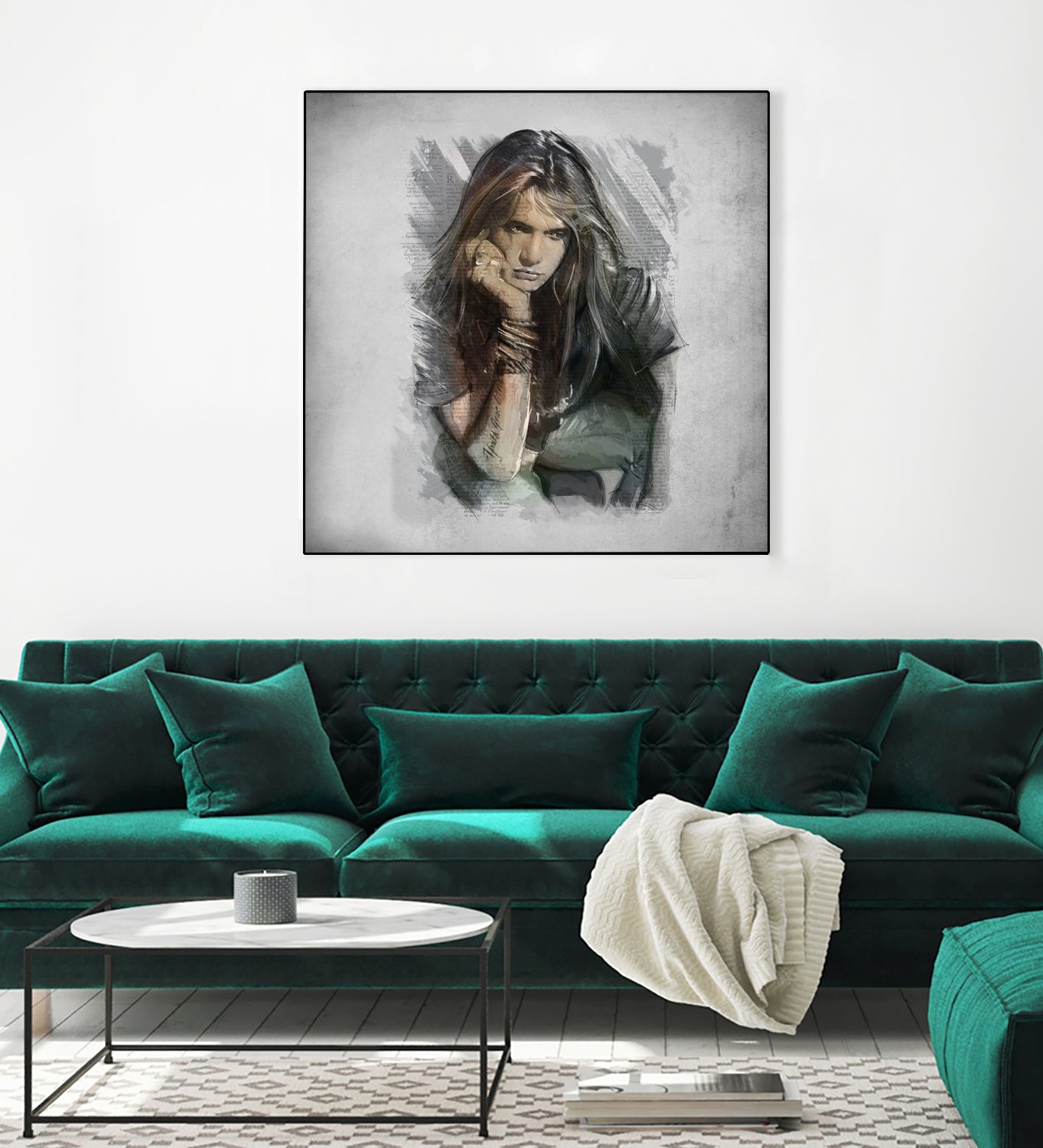 Sebastian Bach - Skid Row by Claudio Tosi on GIANT ART - blue digital painting